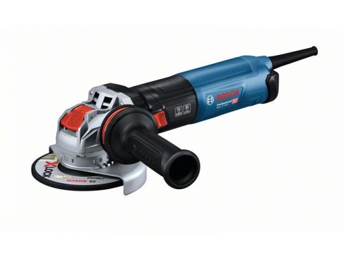 BOSCH GWX 17-125 S Sarokcsiszoló vibrációcsökkentett kiegészítő fogantyúval, védőburkolattal, rög