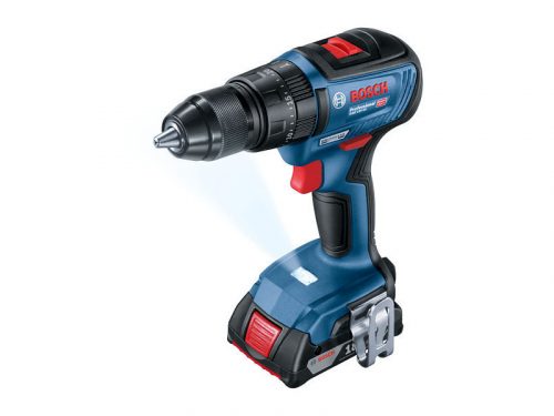 BOSCH Akkus ütvefúró-csavarozó GSB 18V-50 L-Boxx-ban (2 x 5,0 Ah akku + gyorstöltő)