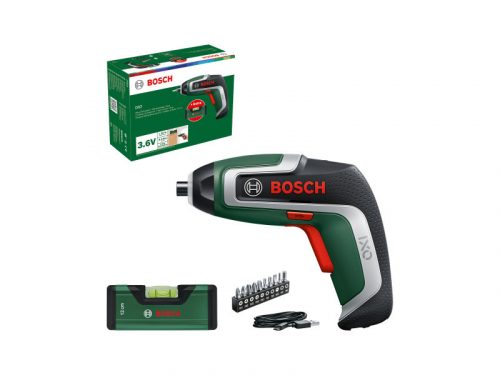 BOSCH Akkus csavarozó IXO 7 + 12 cm-es vízmérték