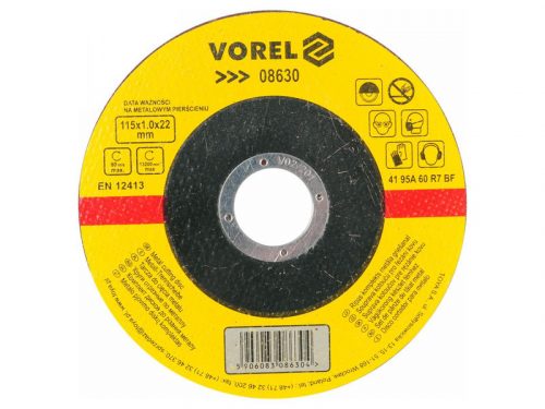 VOREL Vágókorong fémre 115 x 1,0 x 22,2 mm