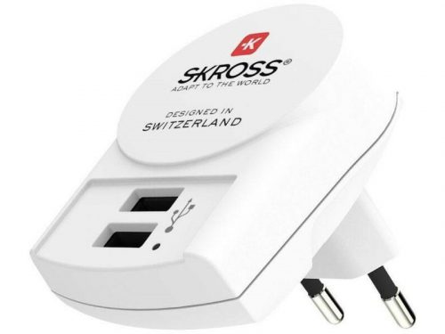 SKROSS USB adapter (2 x USB-A, 2 x 1,2 Ah akku)