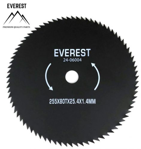 VÁGÓTÁRCA UNIVERZÁLIS 80 FOG NYÍLÁS ÁTMÉRŐ 25,4mm SZÉLESSÉG 255mm VASTAGSÁSA 1,4mm EVEREST