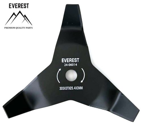 ÁGAPRÍTÓ  VÁGÓTÁRCSA UNIVERZÁLIS 3 FOG NYÍLÁS ÁTMÉRŐ 25,4mm SZÉLESSÉG 305mm EVEREST