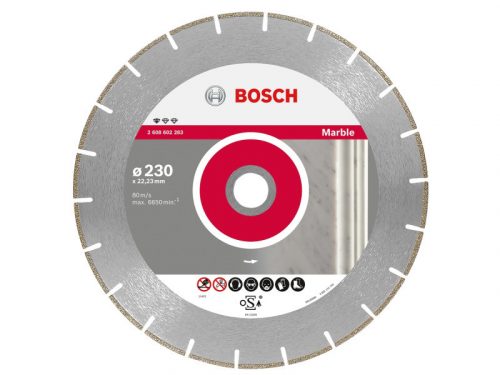 BOSCH Gyémánt vágókorong 230 x 2,8 x 3,0 x 22,2 mm szegmentált Standard for Marble