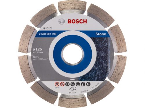 BOSCH Gyémánt vágókorong 125 x 1,6 x 10 x 22,2 mm szegmentált Standard for Stone