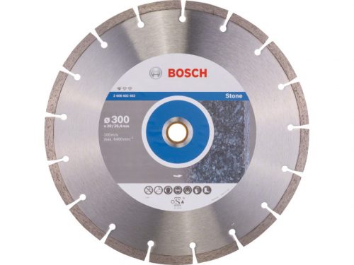 BOSCH Gyémánt vágókorong 300 x 3,1 x 10 x 20,0/25,4 mm szegmentált Standard for Stone