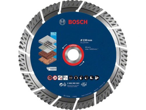 BOSCH EXPERT Gyémánt vágókorong 230 x 2,2 x 15 x 22,2 mm szegmentált MultiMaterial