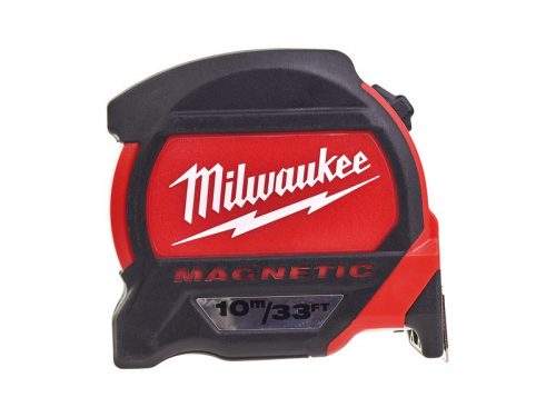 MILWAUKEE Mérőszalag 10 m/33 láb x 27 mm mágneses, prémium