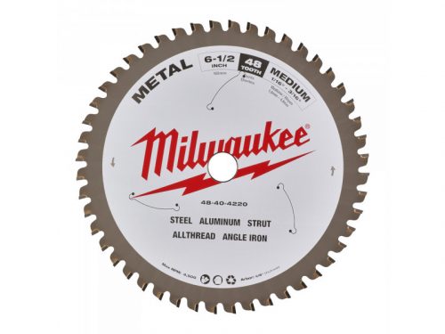 MILWAUKEE Fűrésztárcsa fémhez 165 x 15,87 x 1,6 mm / 48T