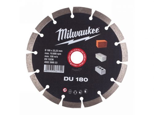 MILWAUKEE Gyémánt vágókorong 180 x 2,4 x 10 x 22,2 mm szegmentált