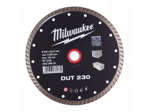 MILWAUKEE Gyémánt vágókorong 230 x 2,6 x 10 x 22,2 mm turbo