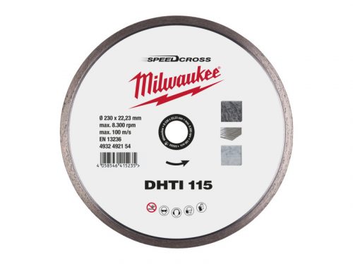 MILWAUKEE Gyémánt vágókorong 115 x 2,3 x 10 x 22,2 mm folytonos Speedcross DHTI