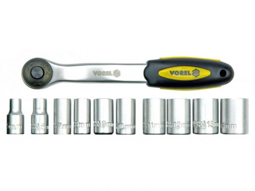 VOREL Dugókulcs készlet 11 részes 1/4" 5-14 mm CrV