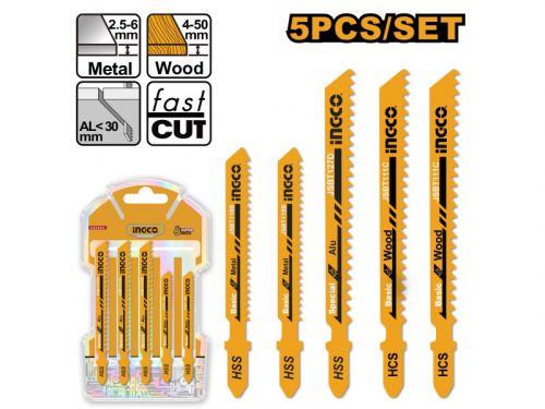 INGCO Dekopírfűrészlap készlet (5 db)
