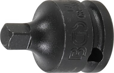 BGS Levegős dugókulcs adapter | 10 mm (3/8") - 6,3 mm (1/4")