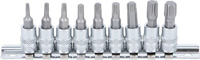 BGS Behajtófej-készlet | 6,3 mm (1/4") | T-profil (Torx) T10 - T50 | 9 darabos