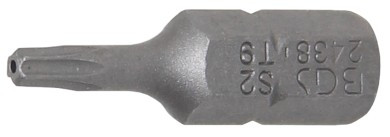 BGS Behajtófej | Hossz 25 mm | Külső hatszögletű 6,3 mm (1/4") | T-profil (Torx) T9 furattal