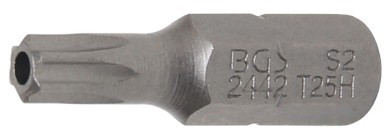 BGS Behajtófej | Hossz 25 mm | Külső hatszögletű 6,3 mm (1/4") | T-profil (Torx) T25 furattal