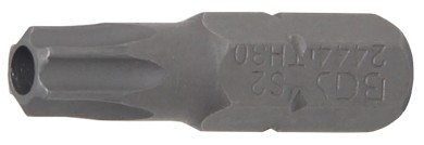 BGS Behajtófej | Hossz 25 mm | Külső hatszögletű 6,3 mm (1/4") | T-profil (Torx) T30 furattal