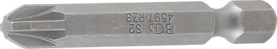 BGS Behajtófej | Hossz 50 mm | külső hatszögletű 6,3 mm (1/4") | Csillag PZ3