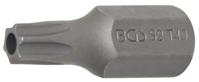 BGS Behajtófej | Hossz 30 mm | Külső hatszögletű 10 mm (3/8") | T-profil (Torx) T40 furattal