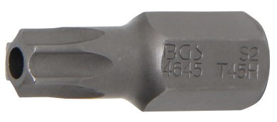 BGS Behajtófej | Hossz 30 mm | Külső hatszögletű 10 mm (3/8") | T-profil (Torx) T45 furattal