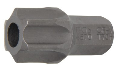 BGS Behajtófej | Hossz 30 mm | Külső hatszögletű 10 mm (3/8") | T-profil (Torx) T70 furattal