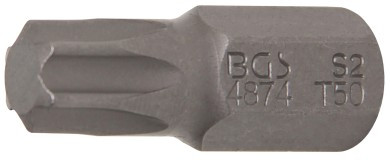 BGS Behajtófej | Hossz 30 mm | Külső hatszögletű 10 mm (3/8") | T-profil (Torx) T50