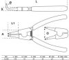 BGS Seegerfogó készlet | 175 mm | 4 darabos