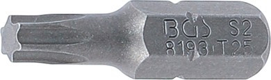 BGS Behajtófej | Hossz 25 mm | Külső hatszögletű 6,3 mm (1/4") | T-profil (Torx) T25