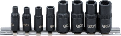 BGS Menetfúró-befogó készlet | 6,3 mm (1/4") / 10 mm (3/8") | mágneses | 8 darabos