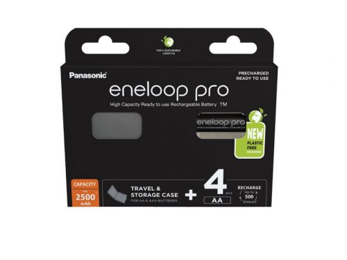 ENELOOP PRO AA/ceruza akkumulátor 1,2 V 2500 mAh akku + akkubox (4 db)