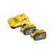 DEWALT FlexVolt Akkumulátor és gyorstöltő szett 18 V (2 x 12 Ah akku) DCB118Y2