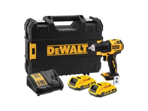 DEWALT Akkus fúrócsavarozó 18 V szénkefe nélküli (2 x 2 Ah + töltő + TSTAK) DCD708D2T