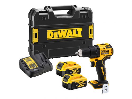 DEWALT Akkus fúrócsavarozó 18 V szénkefe nélküli (2 x 5 Ah + töltő + TSTAK) DCD708P2T