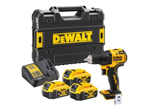 DEWALT Akkus fúrócsavarozó 18 V szénkefe nélküli (3 x 5 Ah + töltő + TSTAK) DCD708P3T