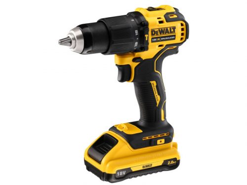 DEWALT Akkus ütvefúró-csavarozó 18 V szénkefe nélküli (2 x 2,0 Ah akku + töltő + TSTAK) DCD709D2T