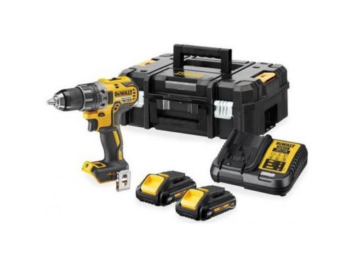 DEWALT Akkus fúrócsavarozó 18 V szénkefe nélküli (2 x 3 Ah + töltő + TSTAK) DCD791L2T