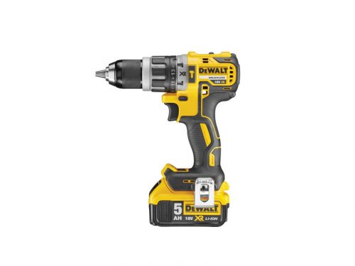 DEWALT Akkus ütvefúró-csavarozó 18 V szénkefe nélküli (2 x 5,0 Ah akku + töltő) DCD796P2