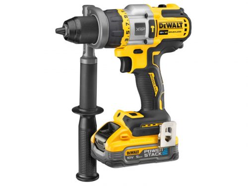 DEWALT Akkus ütvefúró-csavarozó 18-54 V szénkefe n. 126 Nm (2 x 5,0 Ah akku + töltő + TSTAK)