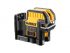 DEWALT Akkus keresztvonalas lézer szett 18 V (piros) (1 x 2,0 Ah akku + töltő) DCE0822D1R