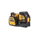 DEWALT Akkus keresztvonalas lézer 12-18 V (zöld) (1 x 2,0 Ah akku + töltő) DCE088D1G18