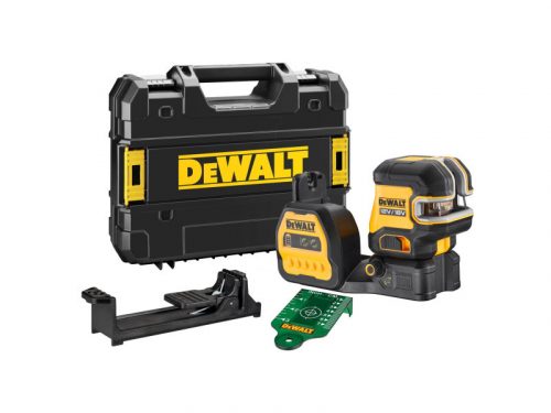 DEWALT Akkus pont- és vonallézer 12-18 V (zöld) (Akku + töltő nélkül + TSTAK) DCE822NG18