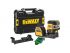 DEWALT Akkus pont- és vonallézer 12-18 V (zöld) (Akku + töltő nélkül + TSTAK) DCE822NG18