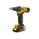 DEWALT Akkus popszegecshúzó kefementes 18 V (2 x 2,0 Ah akku + töltő, TSTAK)