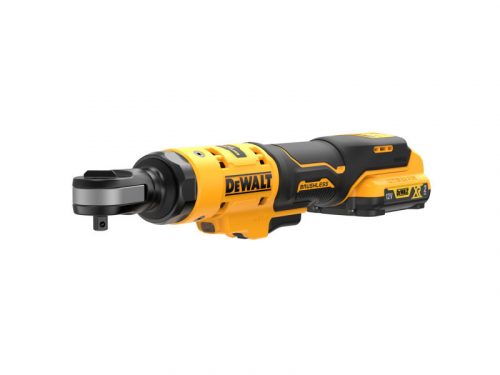 DEWALT Akkus racsnis csavarkulcs 12 V (1 x 2,0 Ah akku + töltő + táska) DCF503D1