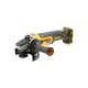 DEWALT Akkus sarokcsiszoló 125 mm 18 V szénkefe nélküli (Akku + töltő nélkül) DCG405N