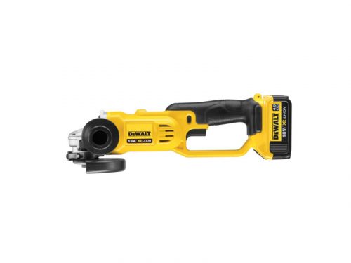 DEWALT Akkus sarokcsiszoló 125 mm 18 V (2 x 4,0 Ah akku + töltő + TSTAK) DCG412M2