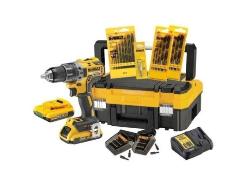 DEWALT Akkus fúrócsavarozó szett 18 V (2 x 2 Ah + töltő + TSTAK) DCK791D2T