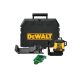 DEWALT Akkus 3 síkú lézer (zöld) 18 V (akku + töltő nélkül) DCLE34031N